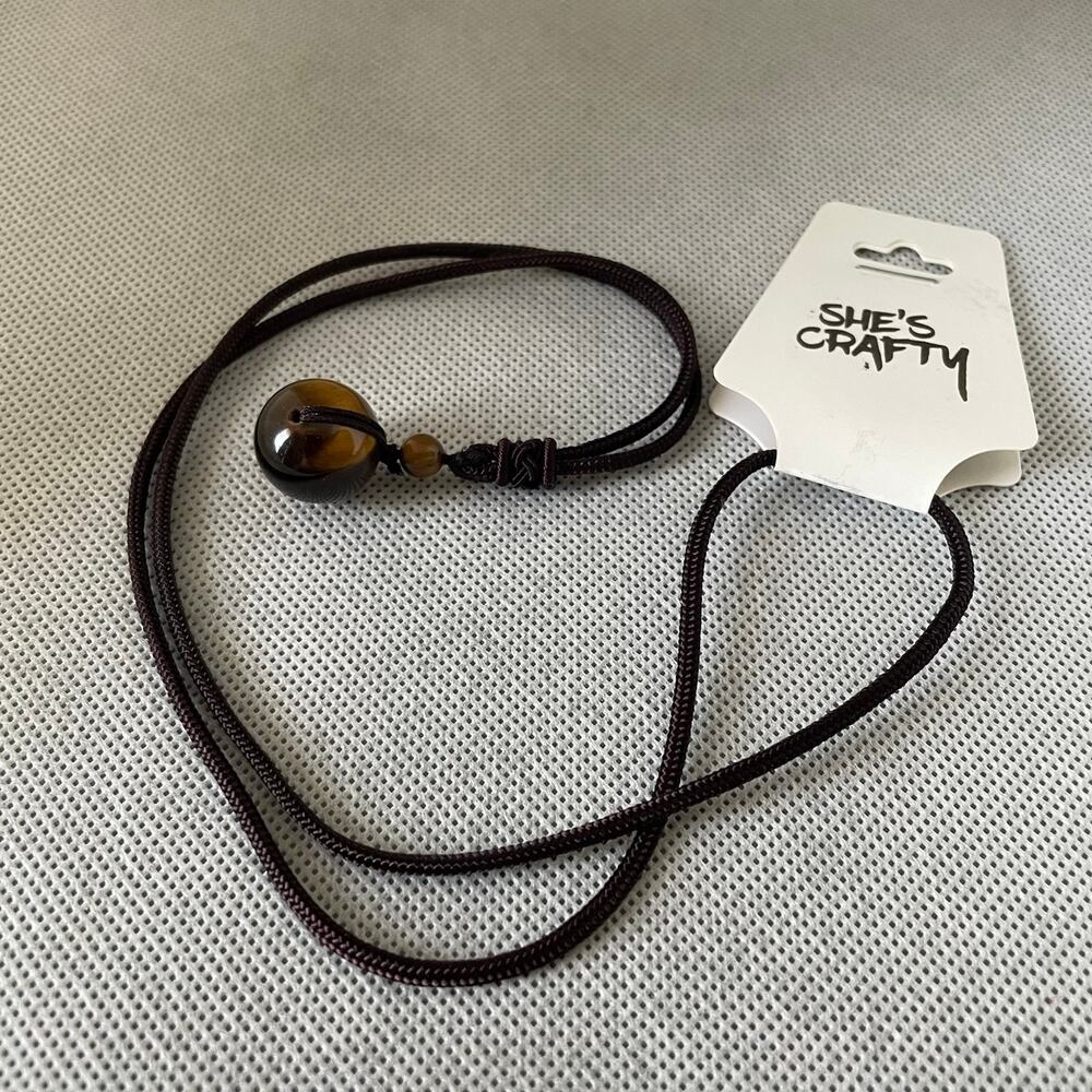 Yellow Tiger Eye Meditation & Healing Necklace